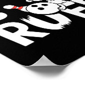 Poster Bowling Is Ruff - Drôle Chien Et Humour De Bowling (Coin)