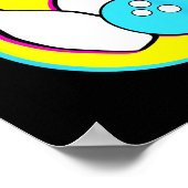 Poster Bowling Party Funny Retro Bowling Joueurs Bowler (Coin)