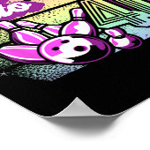 Poster Bowling Party Rolling En 40 Bowling Anniversaire (Coin)