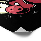 Poster Bowling Party Rolling En 70 Bowling Anniversaire (Coin)