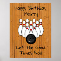 Bowling Personnalisé Thème Joyeux anniversaire
