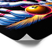 Poster Bowling Pins Funny Unicorne Sport Bowler (Coin)