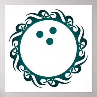 Poster bowling tribal