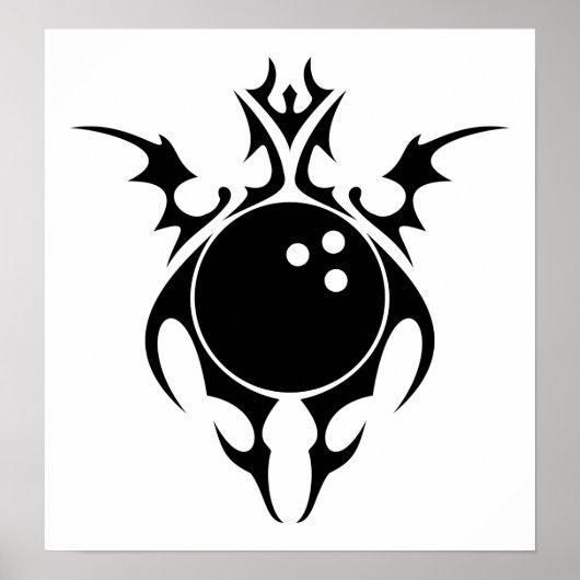 Poster bowling : tribalz (Devant)