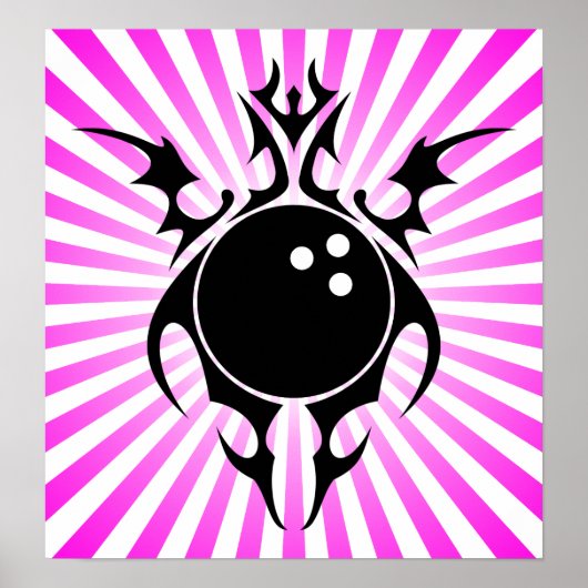 Poster bowling : tribalz (Devant)