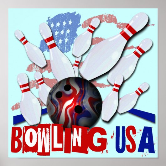 Poster Bowling USA (Devant)