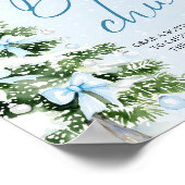 Poster Bows Christmas Tree Baby Shower Bottle Chug Sign (Coin)