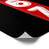 Poster Boxe 6 7 Six Sept Drôle MMA Gym Design (Coin)