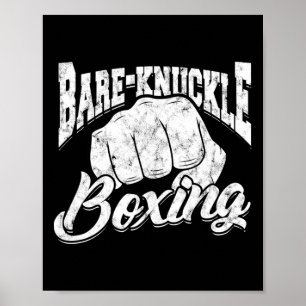 Poster Boxe à mâchoires nues - Sport et conditionnement p
