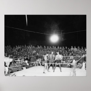 Poster Boxe à Walter Reed, années 1920