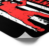Poster Boxe Amérique Drapeau Boxe Arts Martiaux Boxe Gra (Coin)