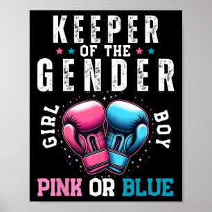 Poster Boxe Amusante Genre Révélateur De Genre Boxer