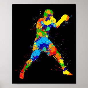 Poster Boxe Boxeur Garçons Enfants Hommes