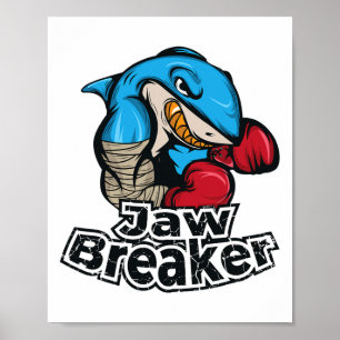 Poster Boxe de briseur de mâchoires de requin