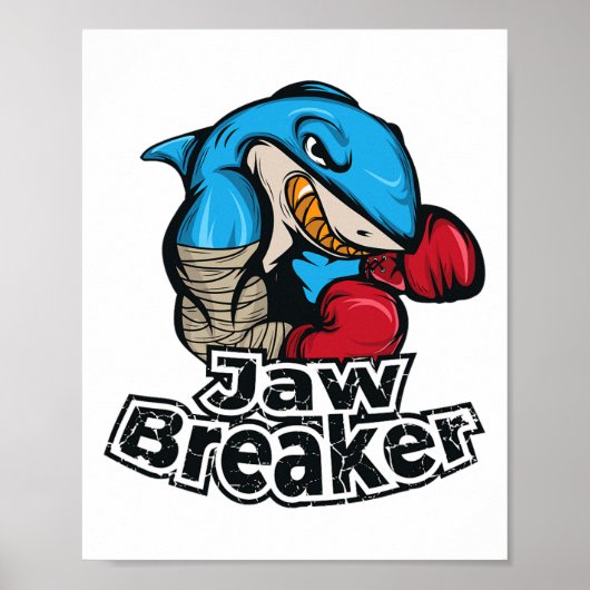 Poster Boxe de briseur de mâchoires de requin (Devant)