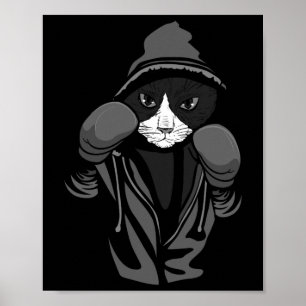 Poster Boxe de chat Amoureux des animaux créatifs Boxer C