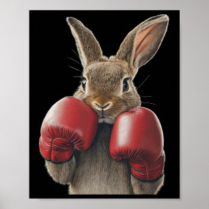 Poster Boxe de lapin