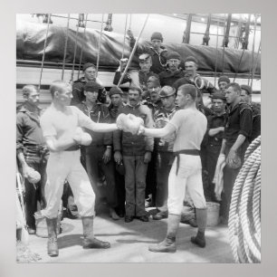 Poster Boxe de marine : 1890
