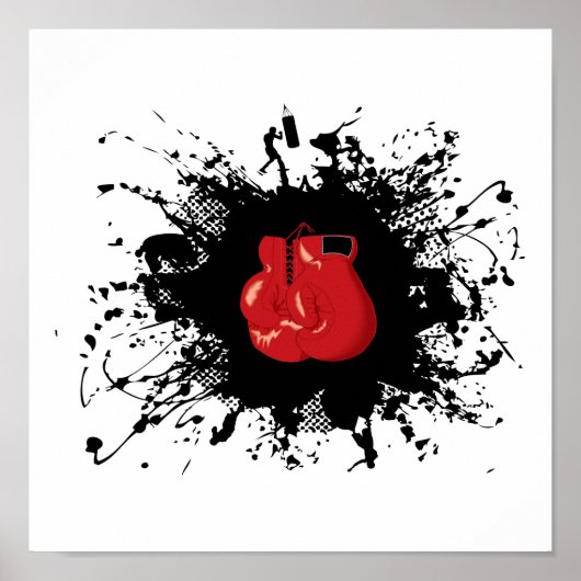 Poster Boxe de style urbain (Devant)