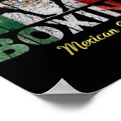 Poster Boxe de style Vintage mexicain Grande Boxe (Coin)