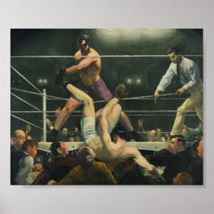 Poster Boxe Dempsey et Firpo - George Bellows