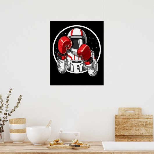 Poster Boxe des astronautes (Cuisine)