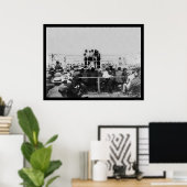 Poster Boxe du Championnat Johnson vs Flynn 1910 (Bureau à domicile)