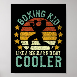 Poster Boxe Enfant amusant Jeune Boxer Cadeau