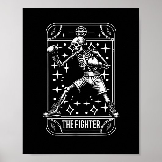 Poster Boxe Fighter - Gants Sparring Boxer Skeleton Ta (Devant)