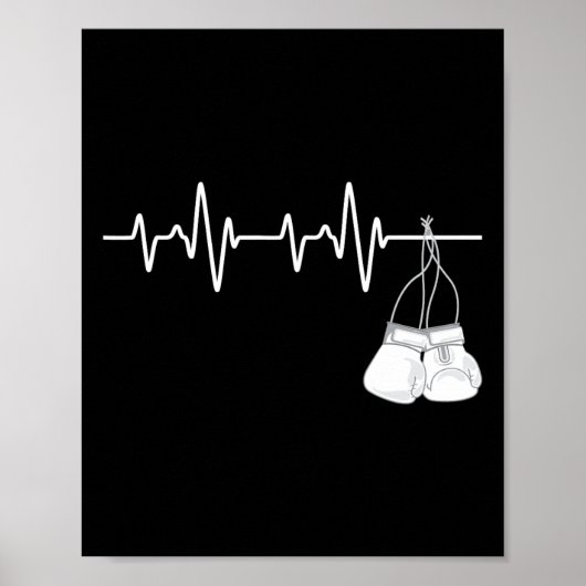Poster Boxe Heartbeat - Boxer Lover Boxer Boxer F (Devant)