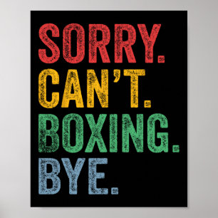 Poster Boxe Hommes Femmes