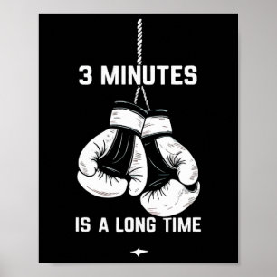 Poster Boxe Kickboxing Boxeur 3 minutes est un long momen