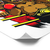 Poster Boxe Knock Out Dit : (Coin)
