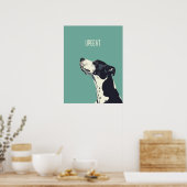 Poster Boxe noire et blanche (Cuisine)