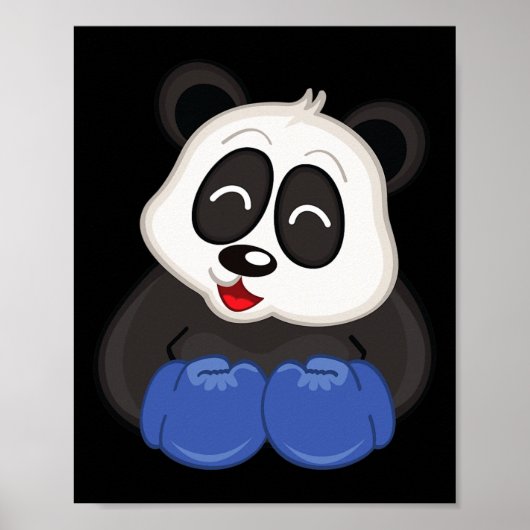 Poster Boxe - Ours Panda (Devant)