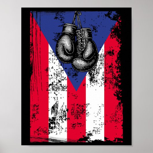 Poster Boxe Porto Rico (Devant)