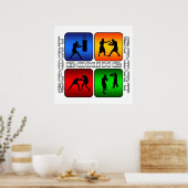 Poster Boxe spectaculaire (Cuisine)