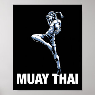 Poster Boxe thaïlandaise et kickboxing 