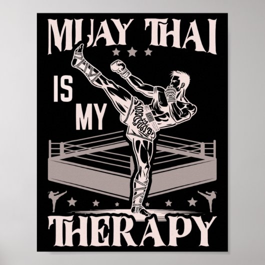 Poster Boxe thaïlandaise Muay (Devant)