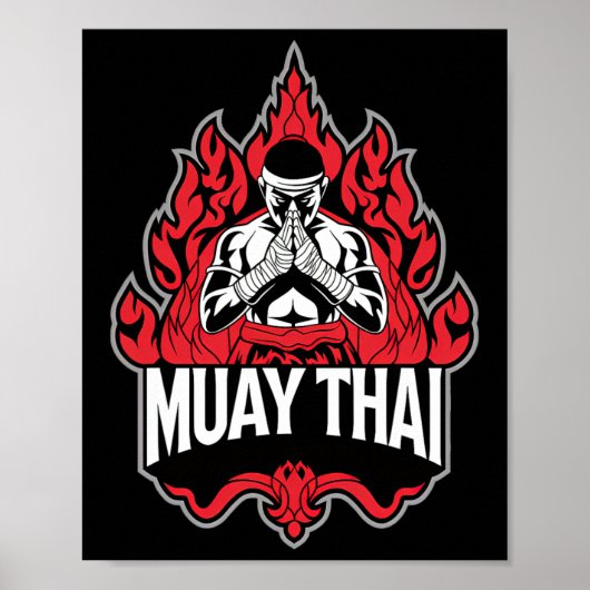 Poster Boxe thaïlandaise Muay 1 (Devant)