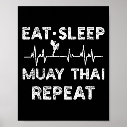Poster Boxe thaïlandaise Muay Thai Kickboxing (Devant)
