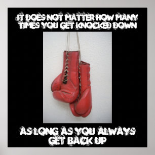 Poster Boxe Toile Inspirationnelle