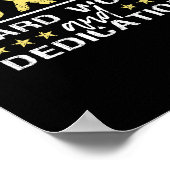 Poster Boxe Travail Et Dédication - Kickboxing Gym B (Coin)