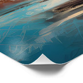 Poster Boxer Beach Surfing Peinture (Coin)