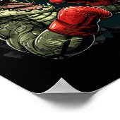 Poster Boxer Bear With Boxing Gloves Kickboxing Funny Box (Coin)