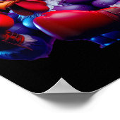 Poster Boxer Boxer Kickboxer Mixed martial art Combat (Coin)