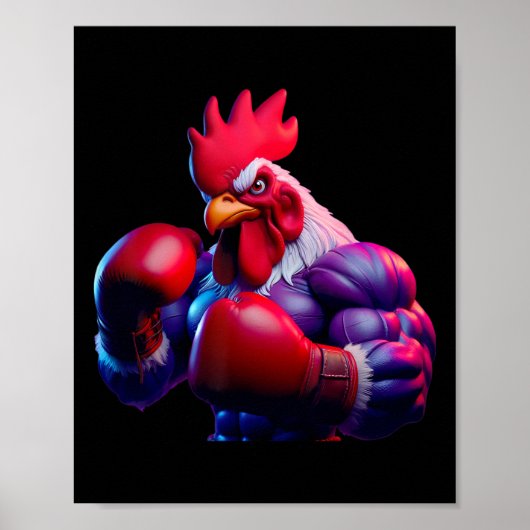 Poster Boxer Boxer Kickboxer Mixed martial art Combat (Devant)