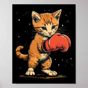 Poster Boxer Chat Sur Boxer Hommes Femmes Enfants
