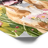 Poster Boxer Chien Aquarelle Imprimer - Cute Boxer Wall A (Coin)