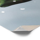 Poster Boxer Chien équitation Moto Noël (Coin)